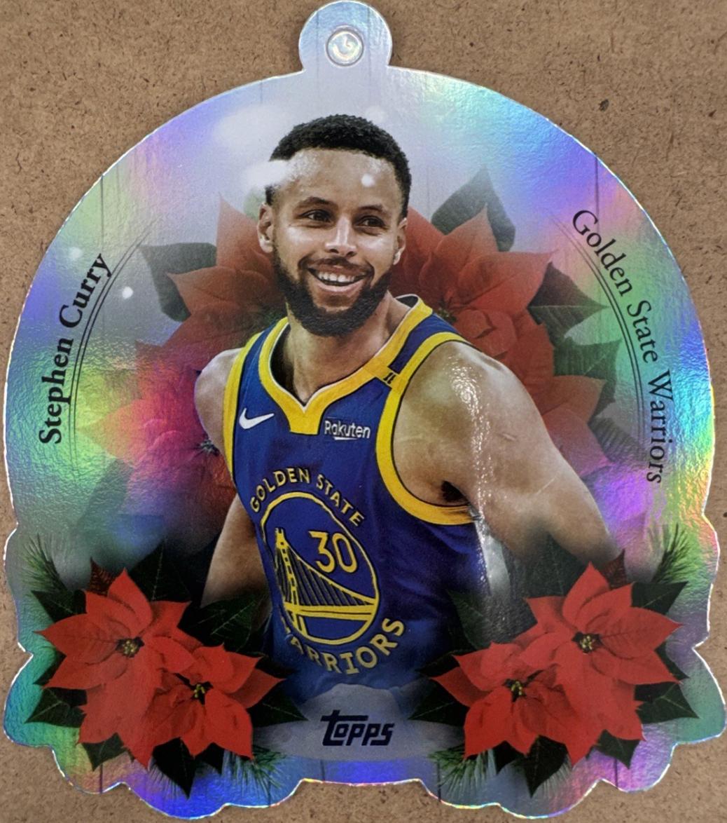 2025 Topps Holiday Oversized Die-Cut Ornament Stephen Curry #DCO-SC card