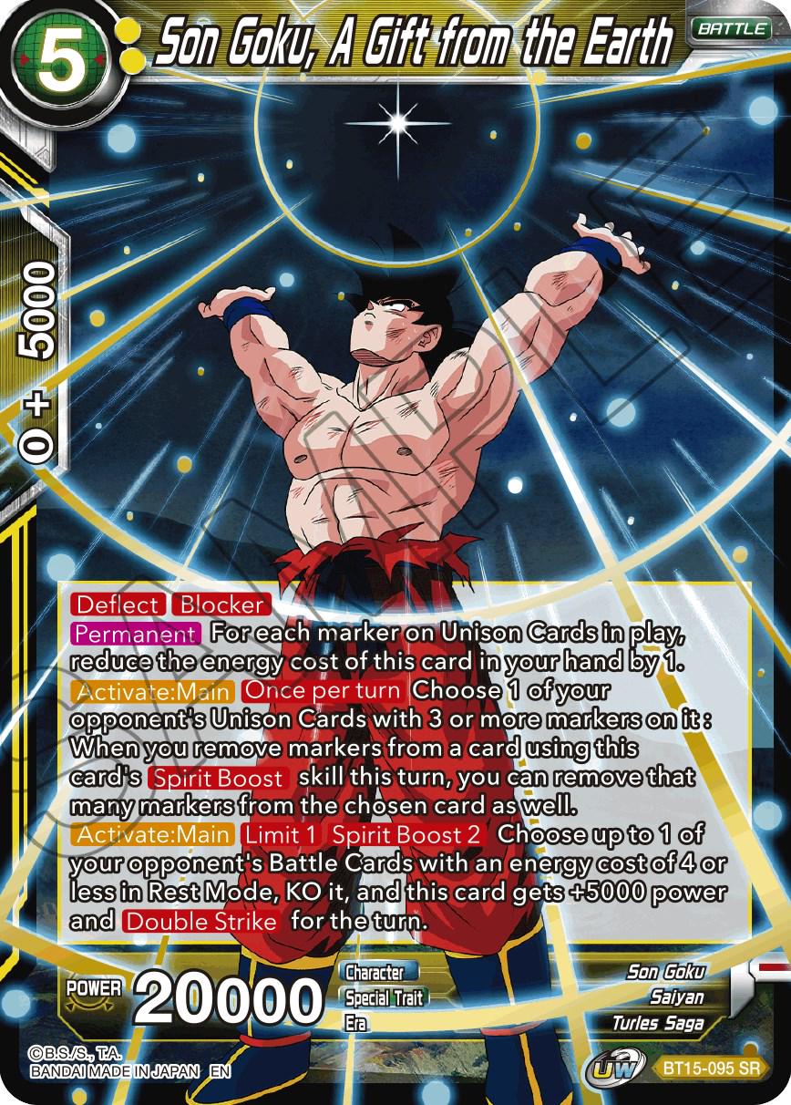 Son Goku, A Gift from the Earth BT15-095 Dragon Ball Super Saiyan Showdown