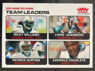 Ricky Williams, Chris Chambers, Adewale Ogunleye, Patrick Surtain