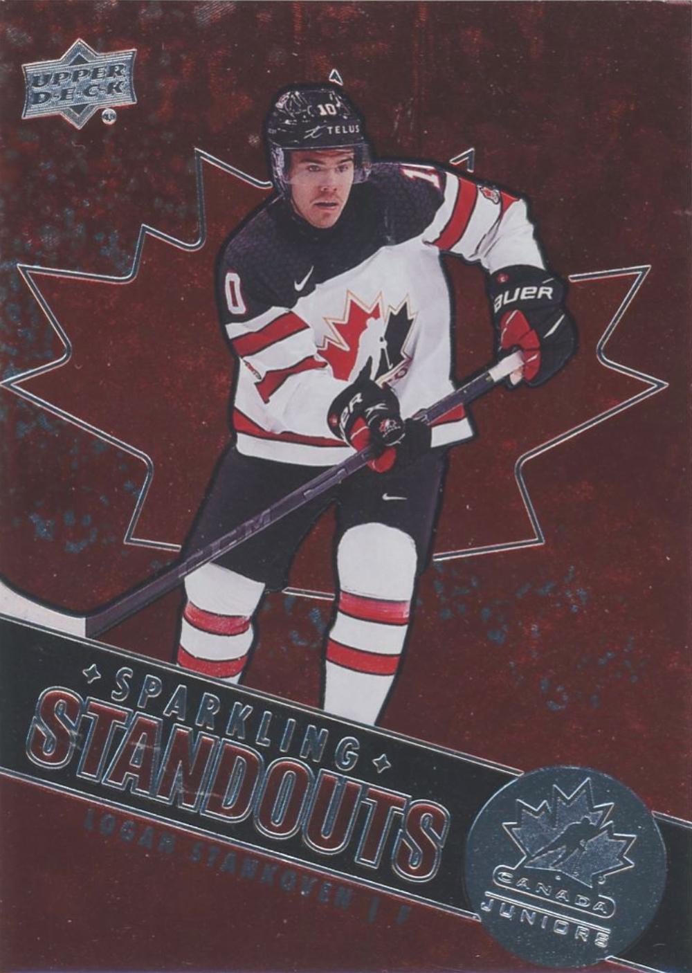Logan Stankoven #SS-3 2022 Upper Deck Team Canada Juniors Sparkling Standouts Hockey