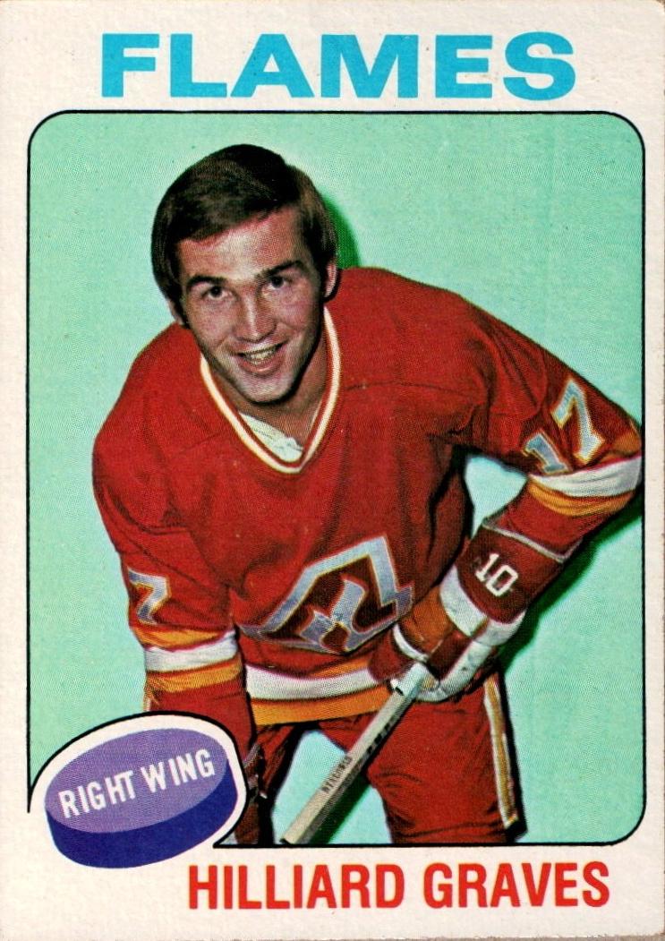 Hilliard Graves #62 Hockey Cards 1975 Topps