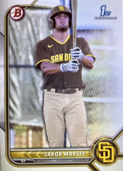 Jakob Marsee #BD-73 Baseball Cards 2022 Bowman Draft