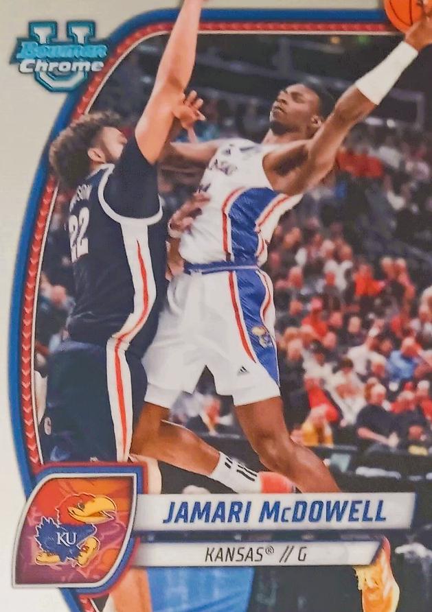 Jamari McDowell #81 Basketball Cards 2024 Bowman Chrome University