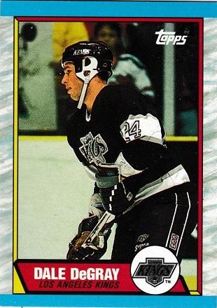 Dale DeGray #18 Hockey Cards 1989 Topps