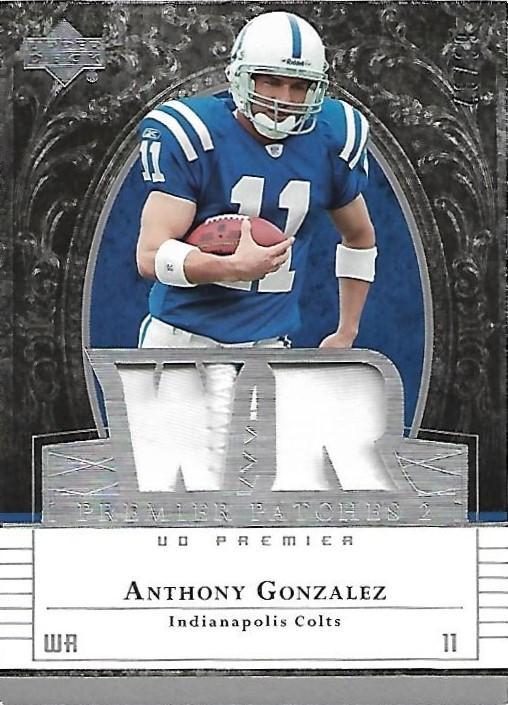 Anthony Gonzalez #PP2-GO 2007 Upper Deck Premier Patches 2 Football