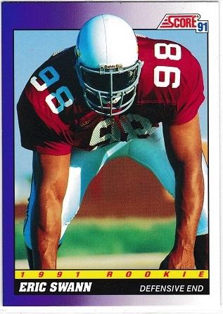 Eric Swann #596 Football Cards 1991 Score