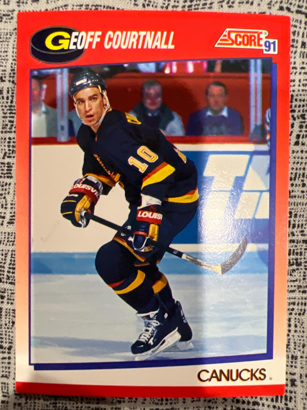 Geoff Courtnall #150 Hockey Cards 1991 Score Canadian