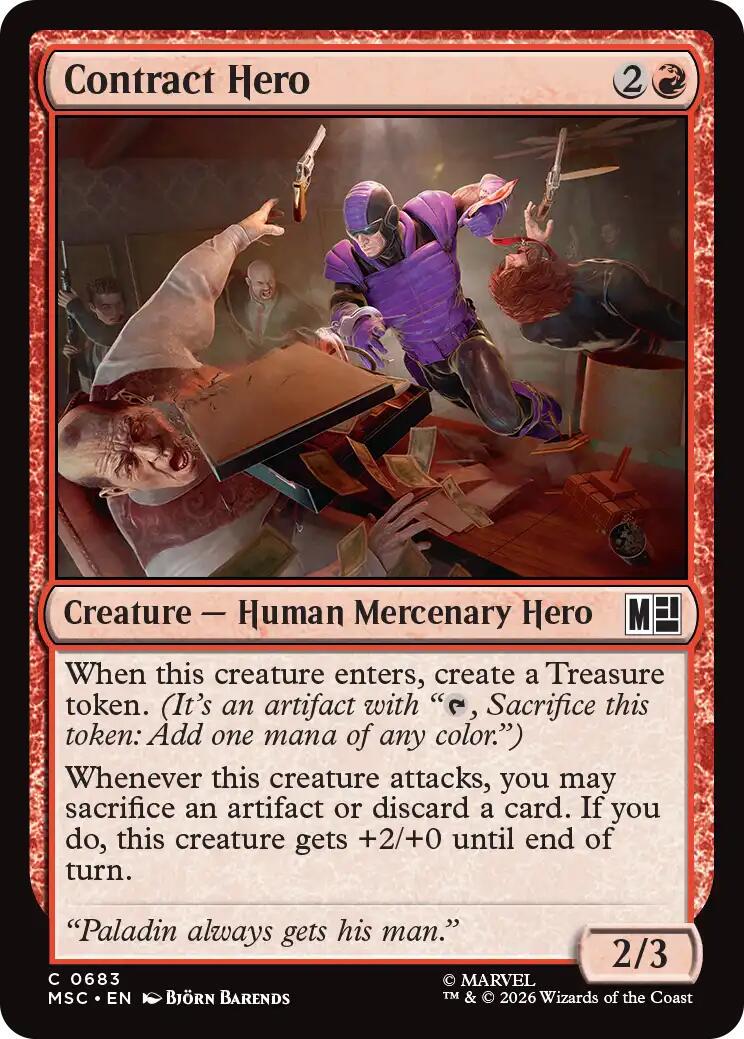Contract Hero (Magic Marvel Super Heroes Commander)