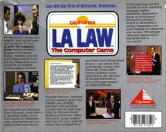 Back Cover | LA Law: The Computer Game PC Games