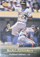 Rickey Henderson #30 Baseball Cards 1995 Upper Deck