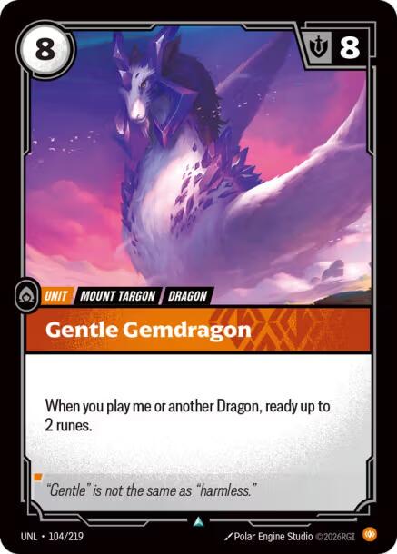 Gentle Gemdragon front