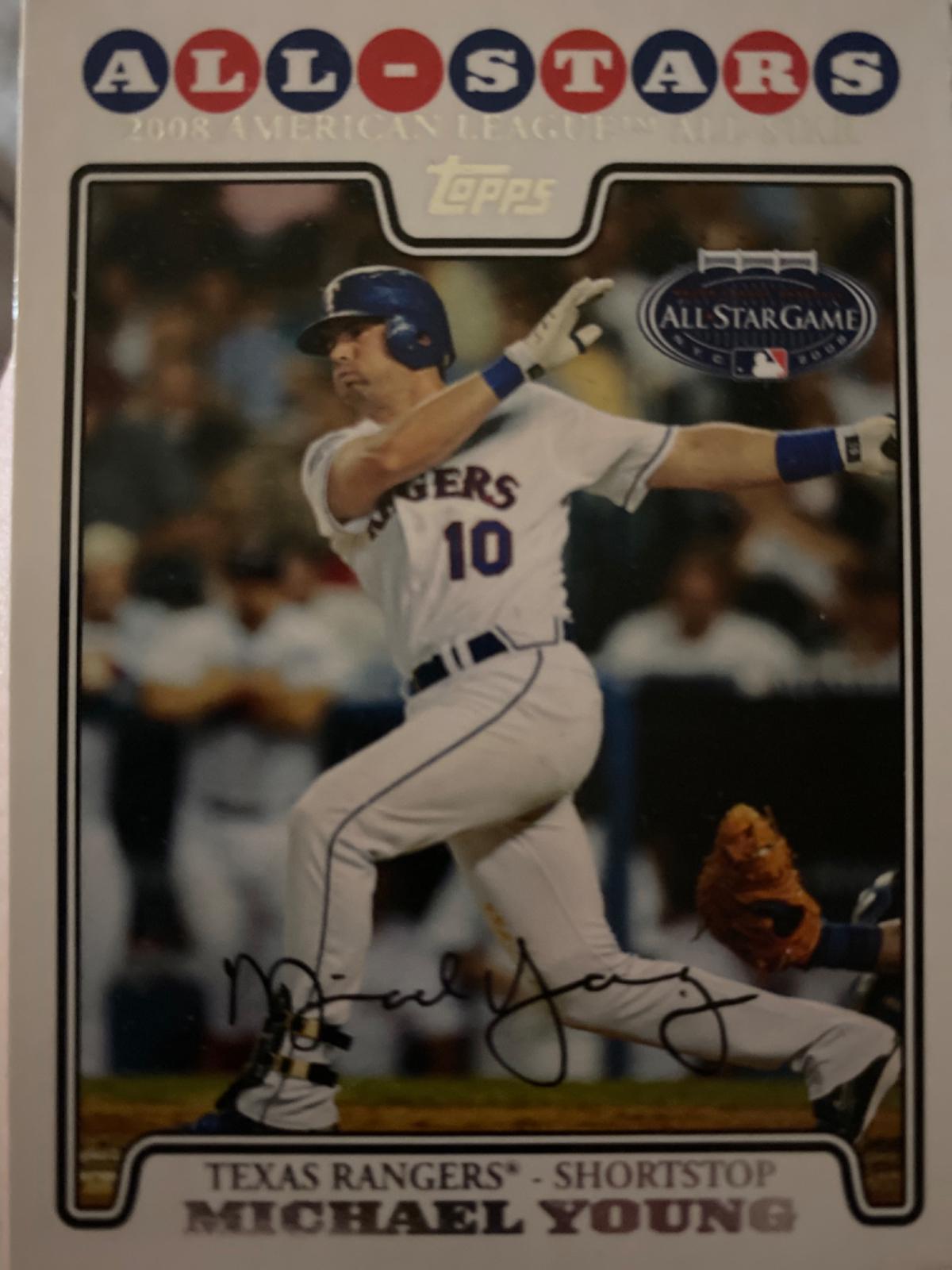 Michael Young #UH197 2008 Topps Update & Highlights Baseball