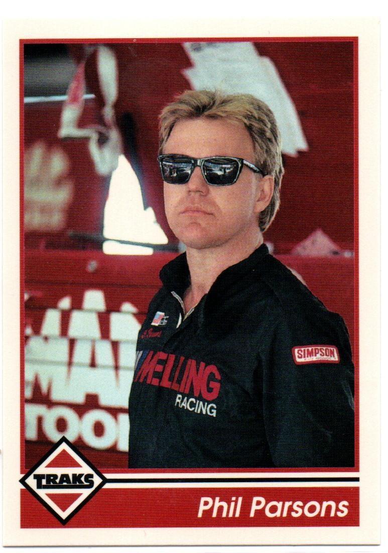 Phil Parson #9 Racing Cards 1992 Traks NASCAR