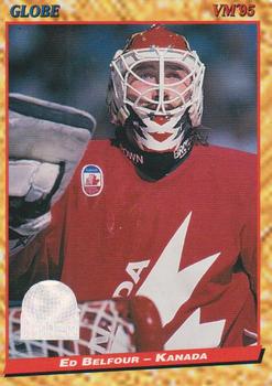 Ed Belfour #74 1995 Semic Globe Vm Hockey