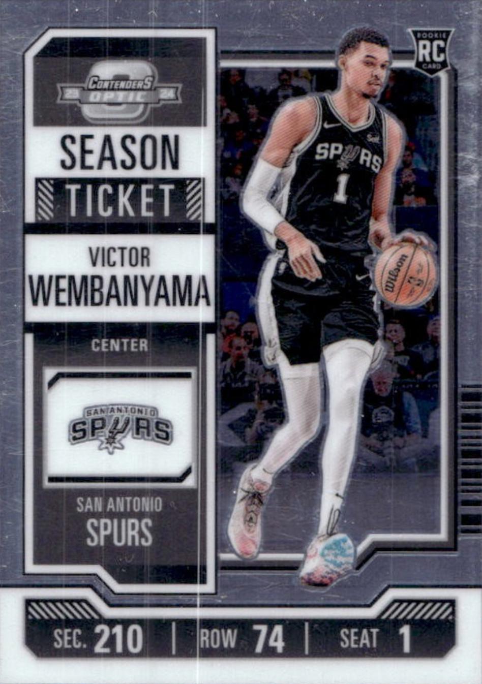 Victor Wembanyama #56 Basketball Cards 2023 Panini Contenders Optic
