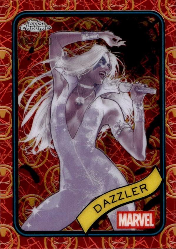 Dazzler Iron Man Red & Gold Lazer Refractor