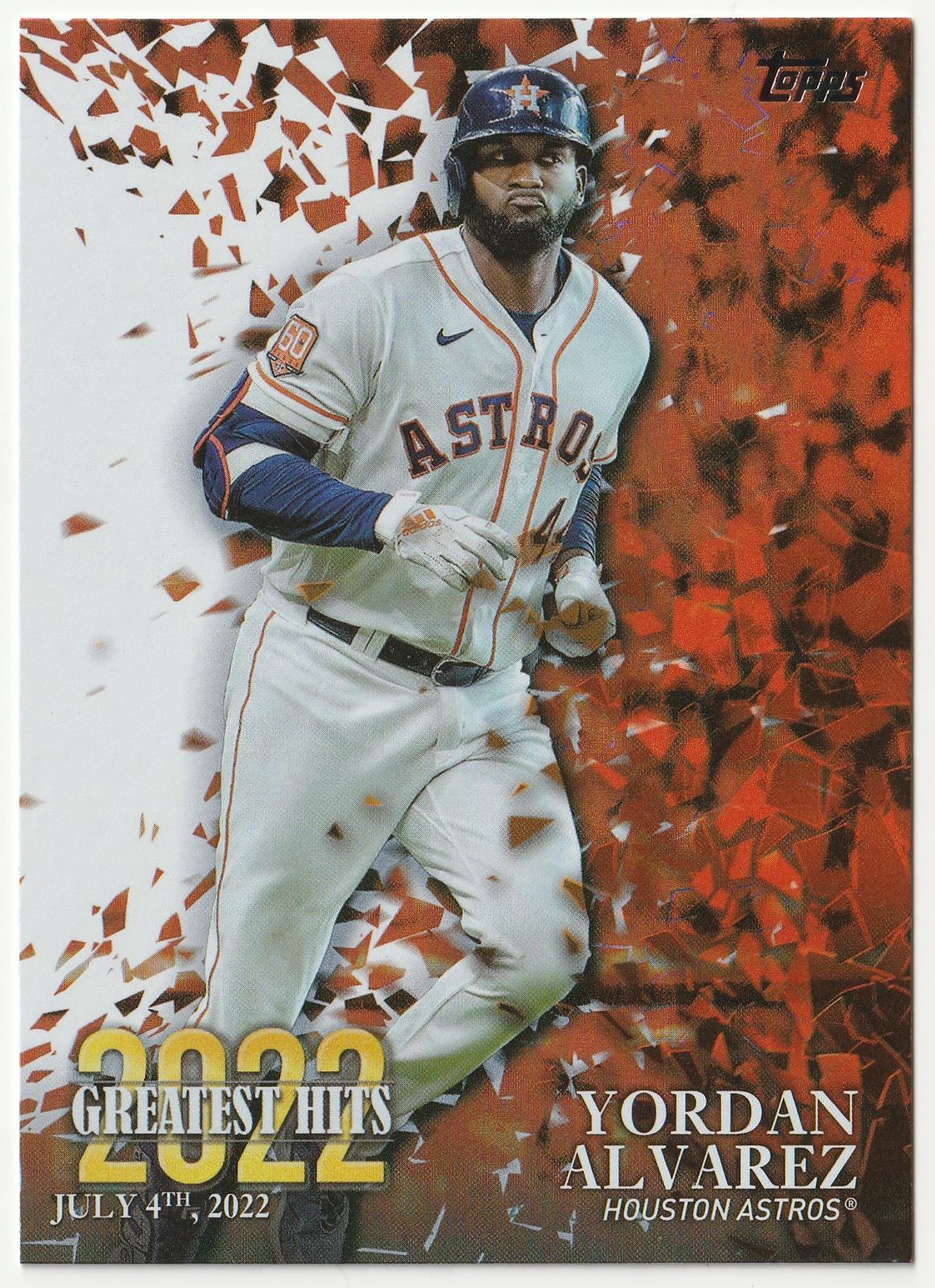 Yordan Alvarez #22GH-2 Baseball Cards 2023 Topps 2022 Greatest Hits