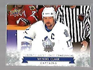 Wendel Clark #107 2017 Upper Deck Toronto Maple Leafs Centennial Hockey
