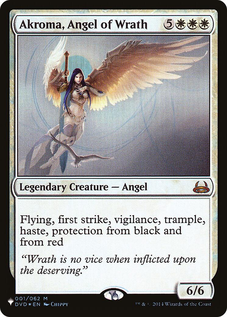 Akroma, Angel of Wrath #1 Magic The List Reprints