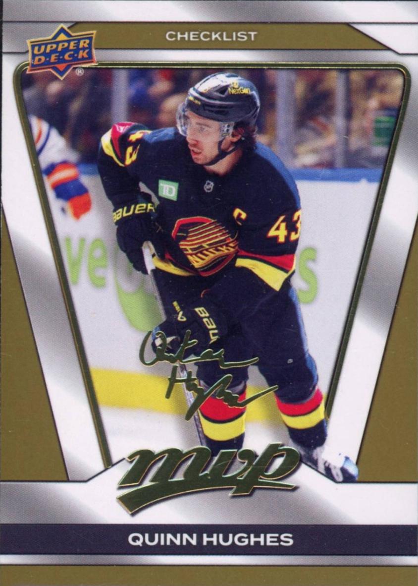 Quinn Hughes [Gold Script] #200 Prices | 2025 Upper Deck MVP | Hockey Cards