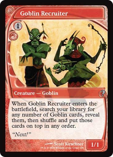 Goblin Recruiter (Magic Mystery Booster 2)
