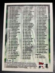 Reverse | Checklist Series 2 Baseball Cards 2000 Topps