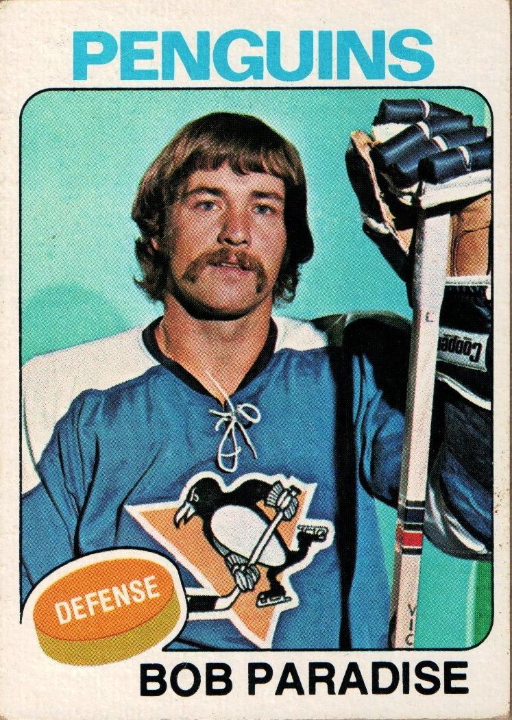 Bob Paradise #21 Hockey Cards 1975 Topps