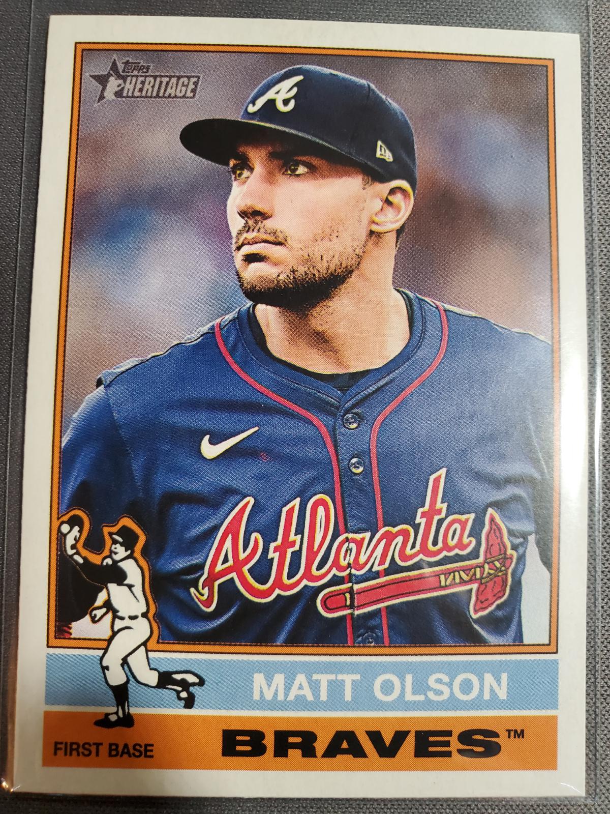 Matt Olson #102 Baseball Cards 2025 Topps Heritage
