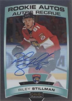 Riley Stillman #R-RS 2019 O Pee Chee Platinum Rookie Autos Hockey