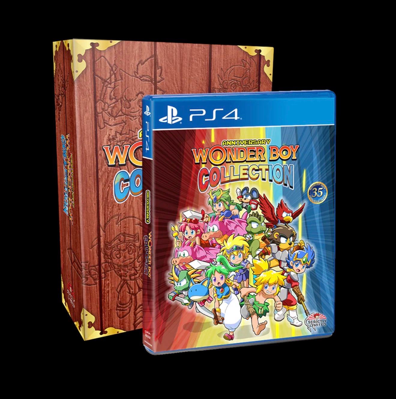 Carátula de Wonder Boy Anniversary Collection Collector's Edition para PS4 (edición PAL España)