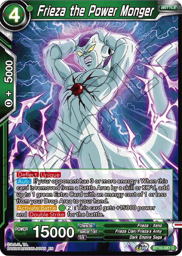 Frieza the Power Monger BT10-087 Dragon Ball Super Rise of the Unison Warrior
