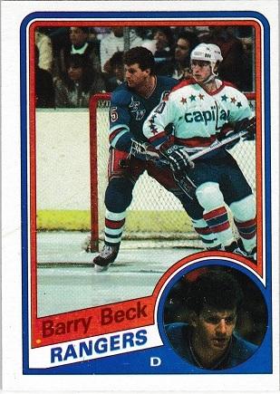 Barry Beck #105 Hockey Cards 1984 Topps