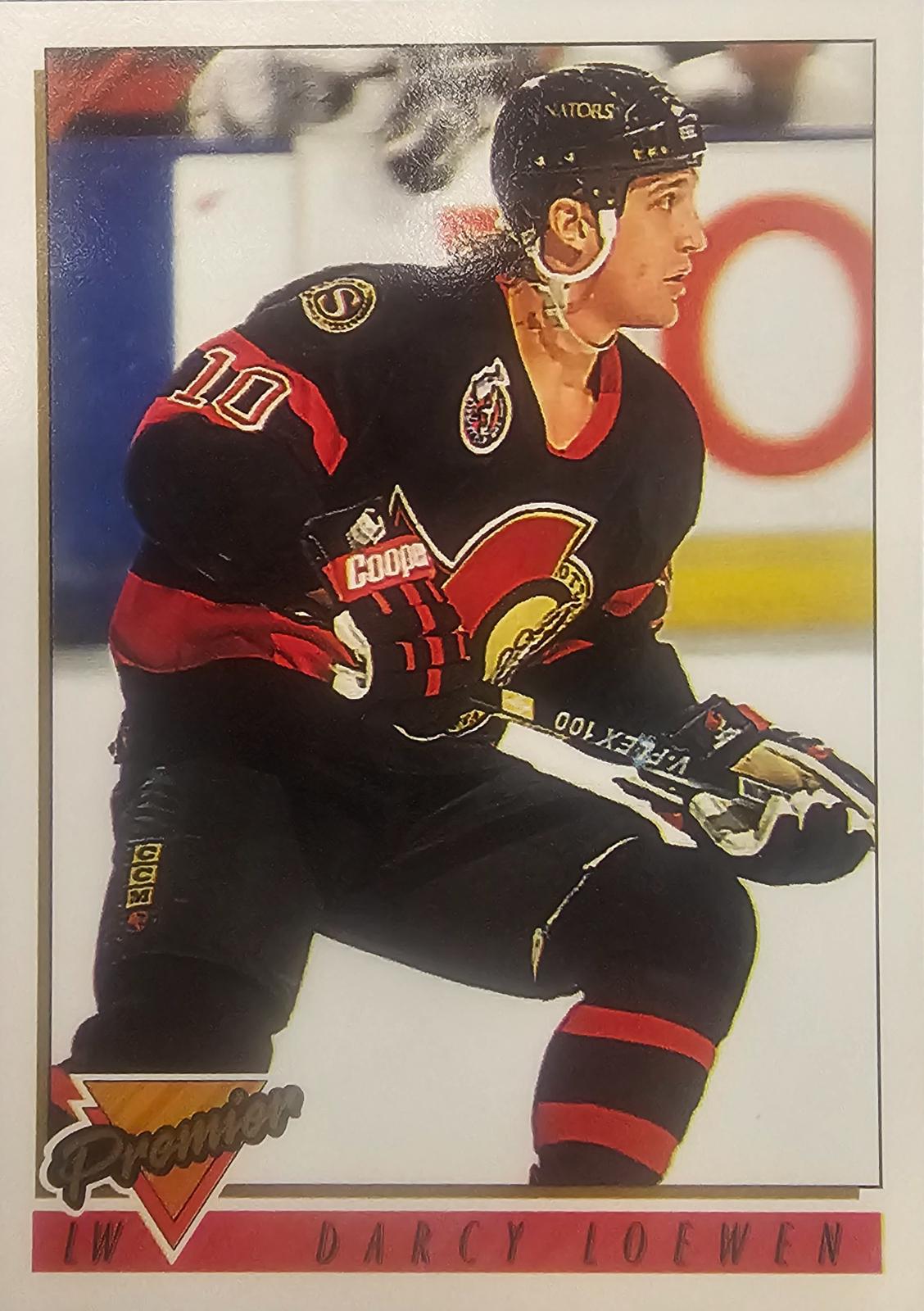 Darcy Loewen #184 Hockey Cards 1993 Topps Premier
