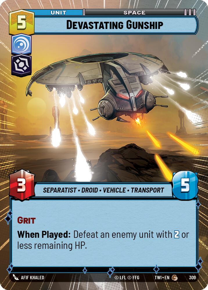 2024 Devastating Gunship [Hyperspace Foil] #309