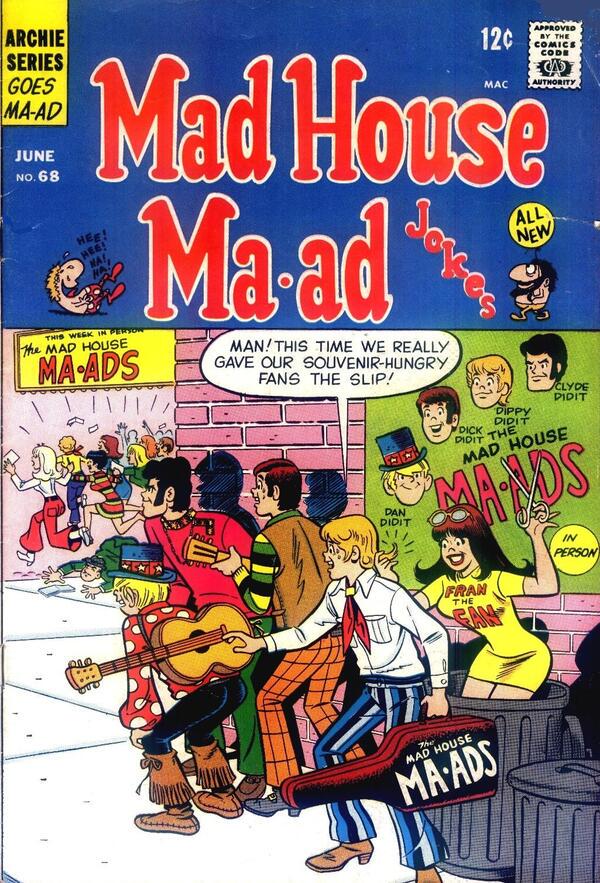 Mad House Ma-ad Jokes #68 (1969) Comic Books Mad House Ma-ad