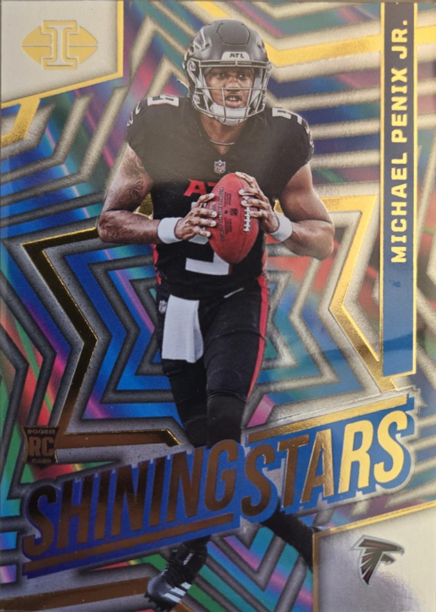 Michael Penix Jr. #9 Football Cards 2024 Panini Illusions Shining Stars