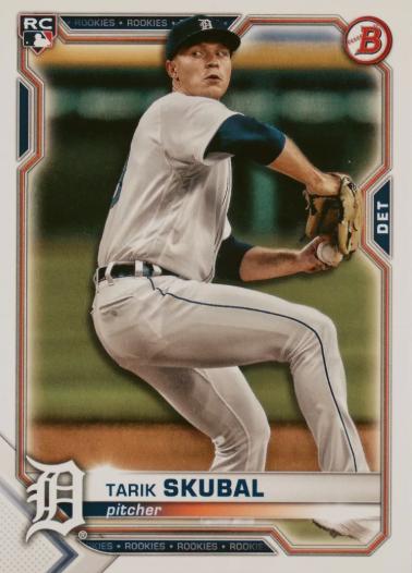 Tarik Skubal #11 Baseball Cards 2021 Bowman