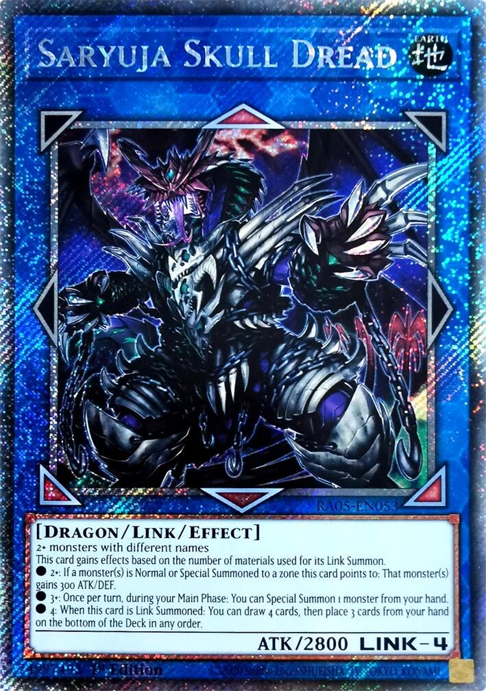 Saryuja Skull Dread [Platinum Secret Rare] RA05-EN053 Prices | YuGiOh Rarity  Collection 5 | YuGiOh Cards