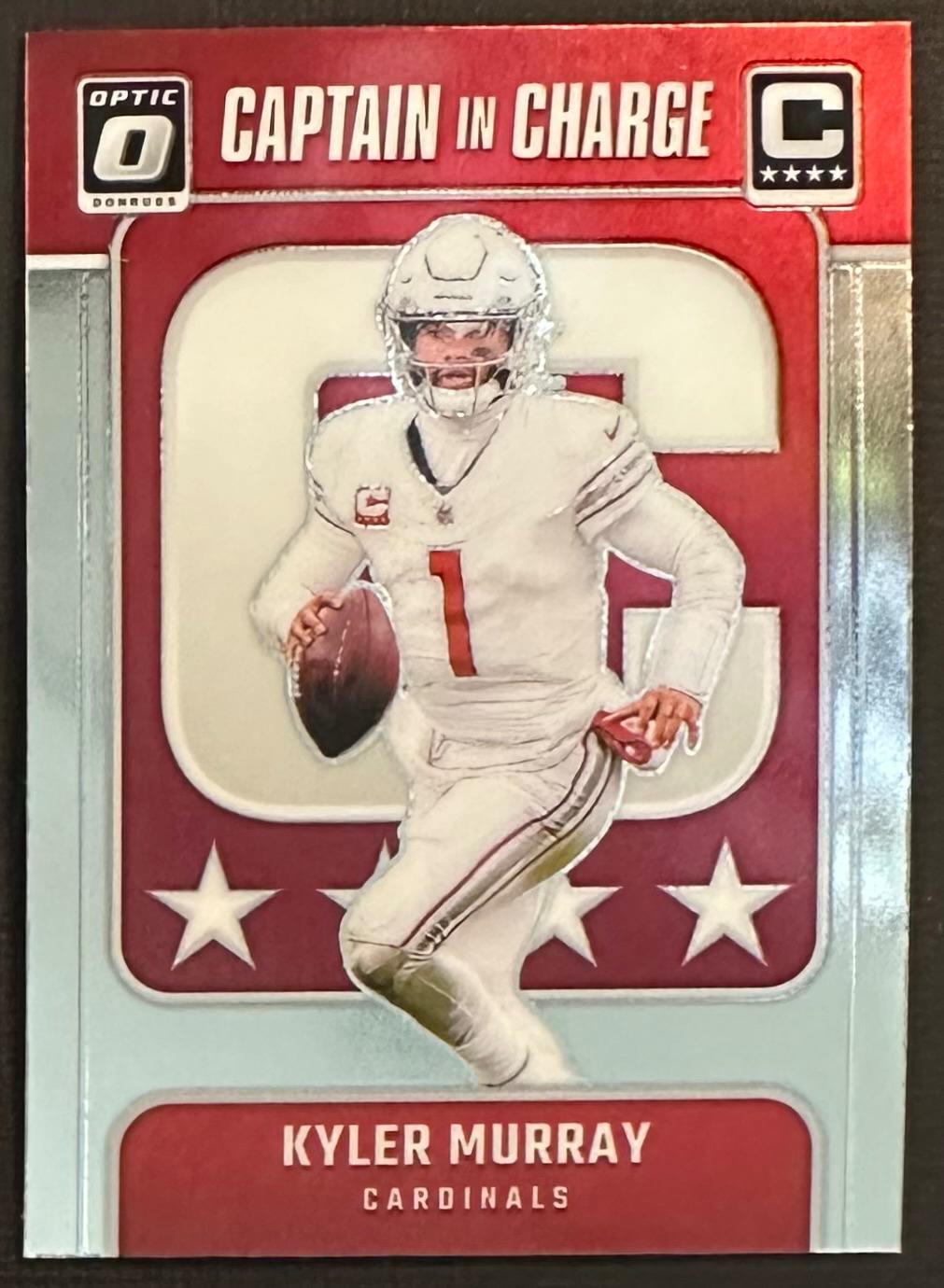 Kyler Murray #1 Football Cards 2024 Panini Donruss Optic Captain In Charge