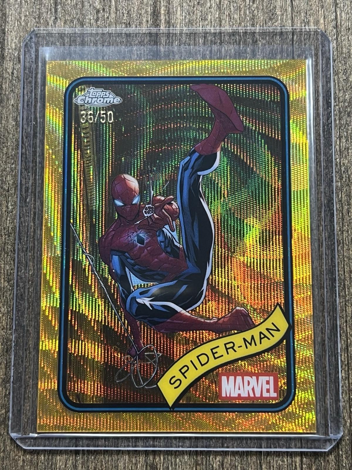 Spider-Man Gold Wave Refractor