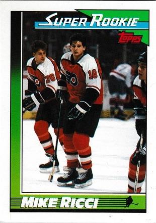 Mike Ricci #13 Hockey Cards 1991 Topps