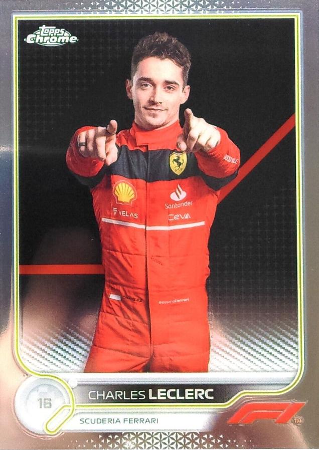 Charles Leclerc #25 Racing Cards 2022 Topps Chrome Formula 1