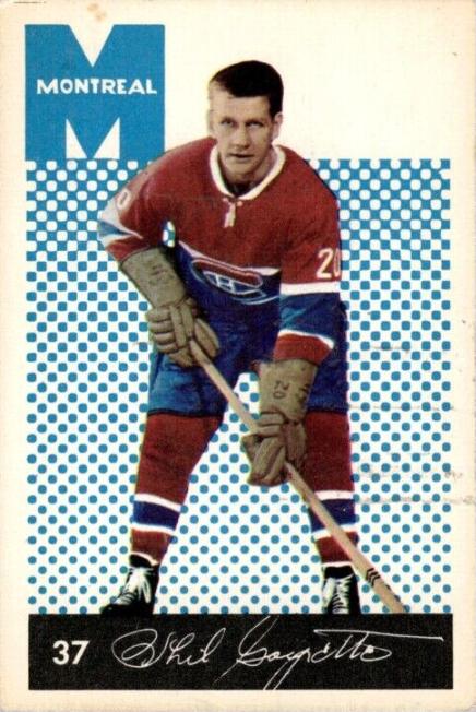 Phil Goyette #37 Hockey Cards 1962 Parkhurst