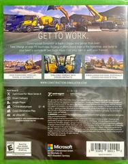 Back Cover | Construction Simulator Xbox One