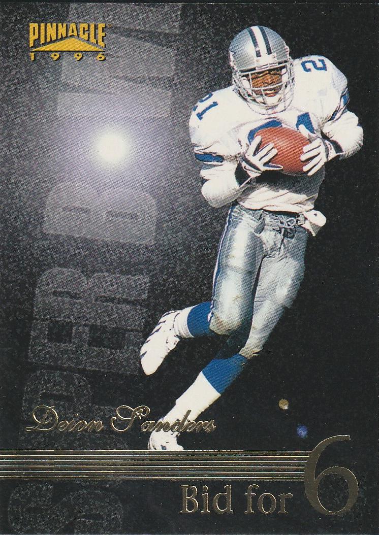 Deion Sanders #186 1996 Pinnacle Football