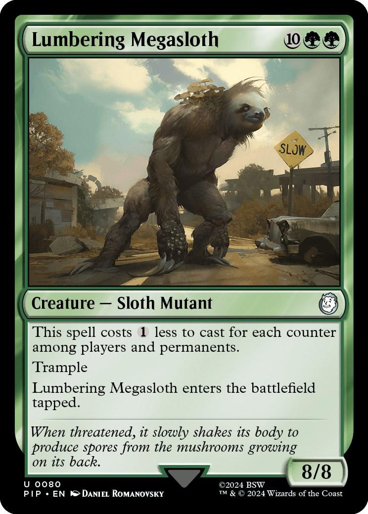 Lumbering Megasloth [Foil] condition prices