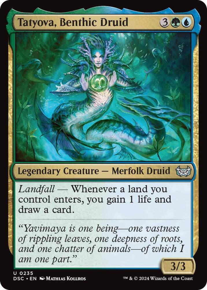 Tatyova, Benthic Druid (Magic Duskmourn: House of Horror Commander)