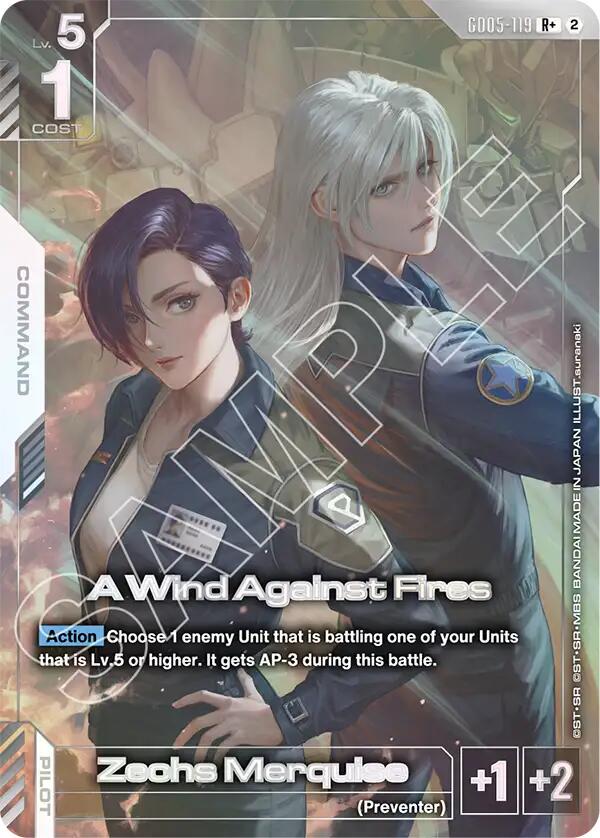 A Wind Against Fires [R+] #GD05-119 Prices | Gundam Freedom Ascension