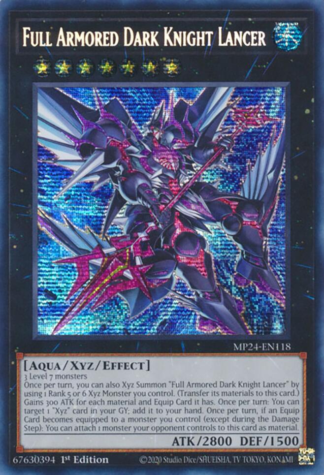 Full Armored Dark Knight Lancer MP24-EN118 YuGiOh 25th Anniversary Tin: Dueling Mirrors