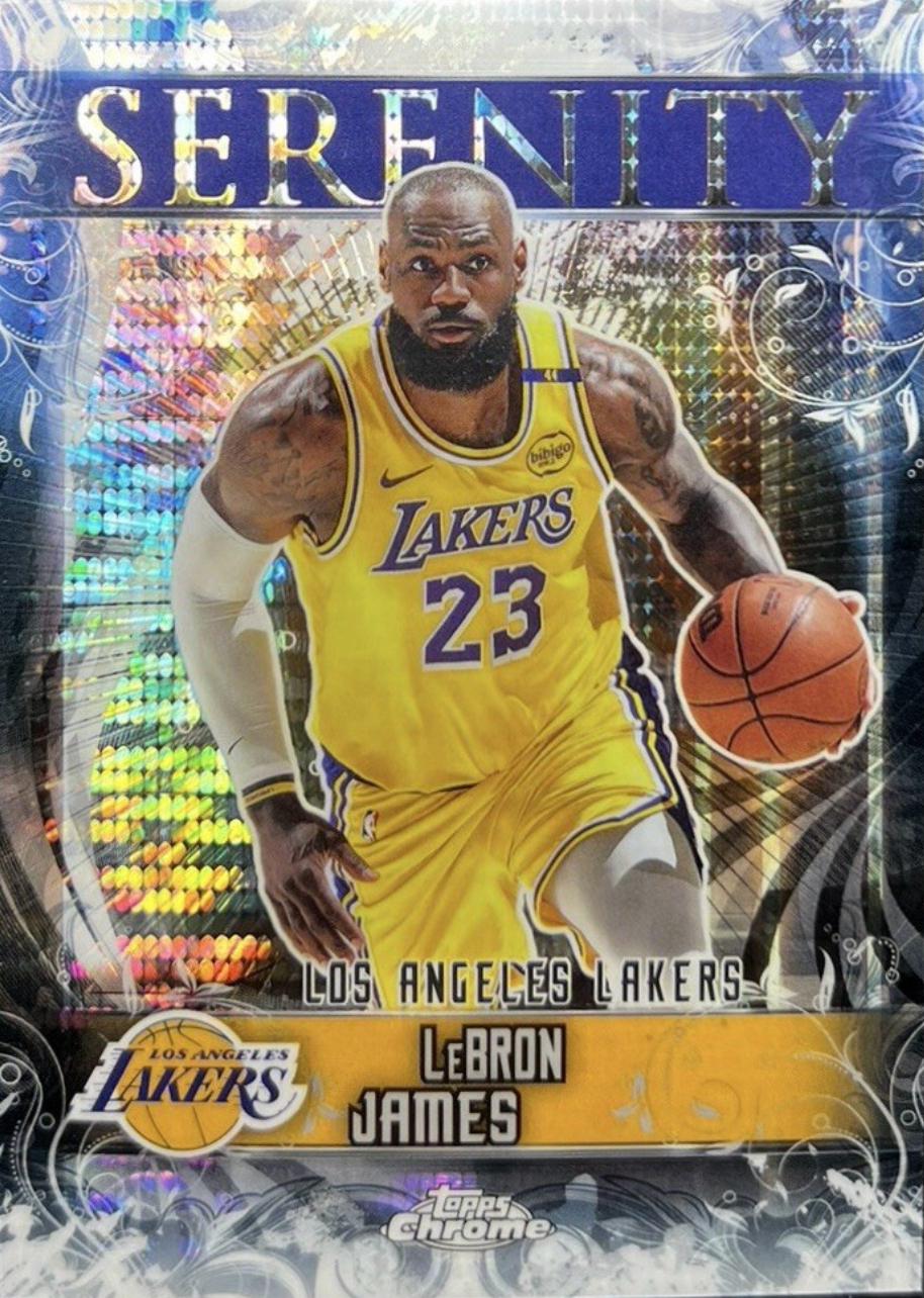 2025 Topps Chrome Serenity LeBron James [Pulsar Refractor] #SY-2 card